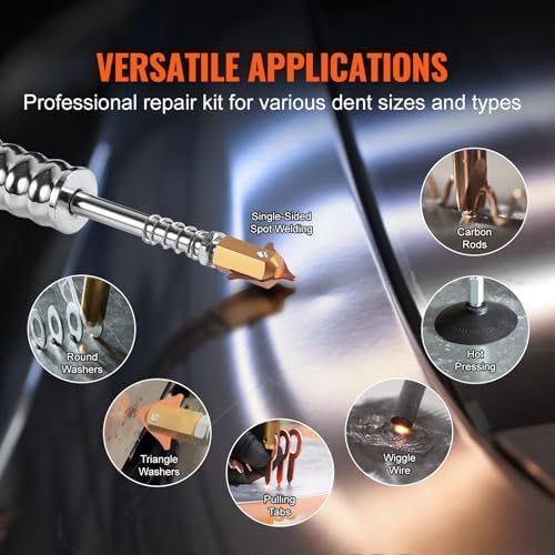 VEVOR Stud Welder Dent Repair Kit, 110V Auto Body Spot Welding Dent Puller Machine with 7 Welding Modes & Adjustable Power, 1.8KW Spot Welder Dent Removal Tool for Car, Truck Dent Repair - Image 4