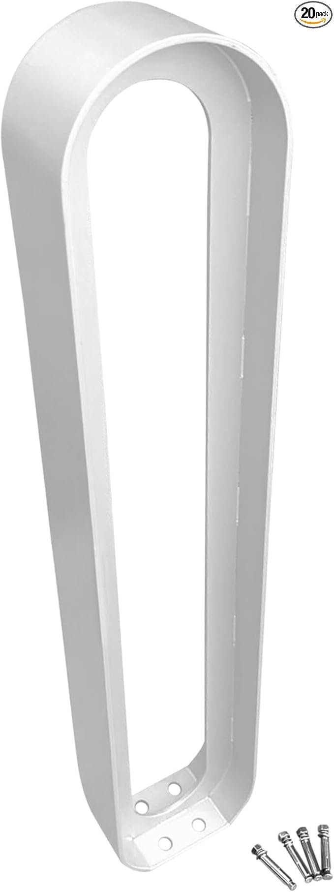 Sandbaggy Modern Commercial Bike Rack | 6.5” x 3” x 35” Oval Design | In-Ground by Sandbaggy