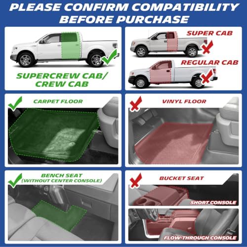 Michelin Vehicle Mats for 2011-2014 Ford F-150 SuperCrew Cab Bench Seat