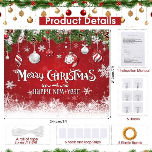 Teenyyou Christmas Garage Door Decorations 7 x 8 ft - Image 2