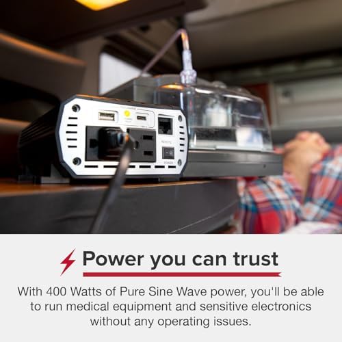 Cobra PURE SINE 400W Power Inverter and PRO 3000W Professional Grade Power Inverter Bundle - Image 2