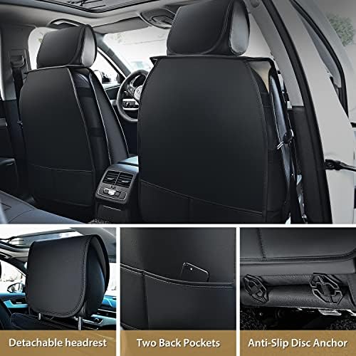 Nilight 5 Car Seat Covers Universal Fit for Civic Corolla Accord Camry
