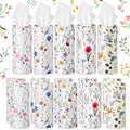 Cinnvoice 20 Pcs Spring Wildflower Car Tissues Cylinder with 3 Ply Facial Tissues Bulk, Wild Floral Round Tissue Boxes Tubes Travel Tissue for Car Cup Holder Home Bathroom Office Accessories by QinYee