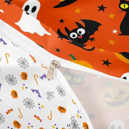 Feelyou Halloween Ghost Pumpkin Bedding Set Twin Size Adults - Image 6