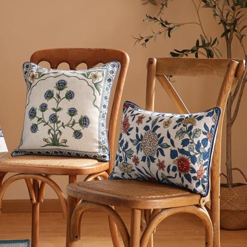 patdrea Designer Vintage French Throw Pillow Cover,12"x20",Set of 2 - Image 6