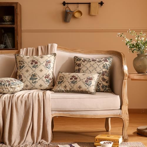 patdrea Designer French Vintage Throw Pillow Cover,12"x20" - Image 5