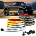 Nilight 2PCS 70 Inch Running Board LED Lights Strip Amber White for Truck