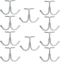 haowei Double Prong Ceiling Hook, WhaGaay 10 Pcs Towel/Robe/Coat Clothes Hook by haowei