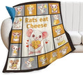 Rat Blanket Rats Throw Blanket Mouse Rodents Bedding Stuff Plush Fleece Flannel Throws for Kids Boys Girls Sofa Bed Couch Decor 40"X50" by Unknown
