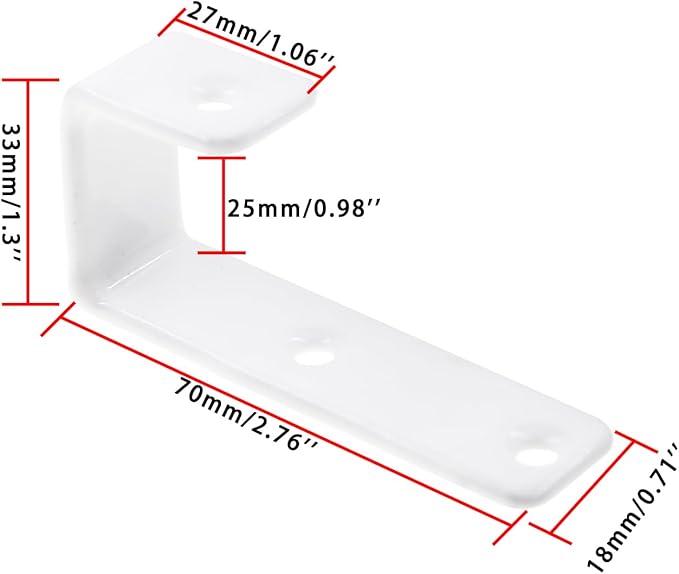 Bunk Bed Ladder Hooks Brackets, Iron Bed Ladder Hook, PVC Coated Angled Ladder - Image 2
