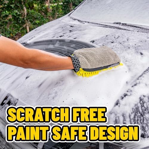 Chemical Guys, Three-Way Plush Microfiber Wash Mitt, Scratch-Free, 2 Pack