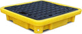 2 Drum Containment Spill Pallet, Polyethylene Low Profile Paint Bucket Tray by PFCDZDU