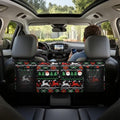Ugly Christmas Reindeer Santa Print Car Trunk Organizer Car Backseat Storage Bag with 4 Pockets Hanging Trunk Cargo Storage Universal Auto Accessories for Sedans SUV Trucks Van