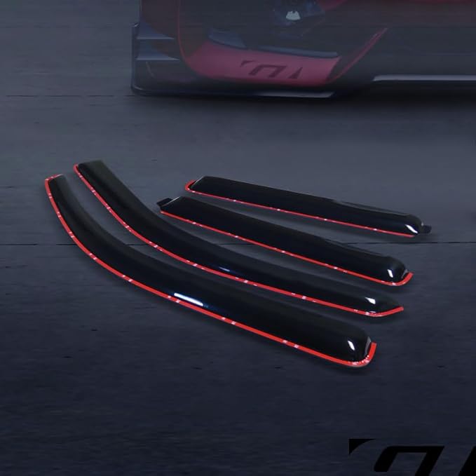 in Channel Window Deflector Sun/Rain/Wind Guards Smoke Window Visors 4Pc Set - Image 3