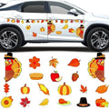 25pcs Fall Thanksgiving Car Reflective Magnets, Turkey Car Decorations Waterproof Decal Fridge Refrigerator Automotive Garage Door Magnetic Sticker for Cars Metal Surface by Qyeahkj