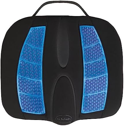 Dr. Scholl’s Massaging Gel Posterior Seat Cushion for Car, Office, Home — Black