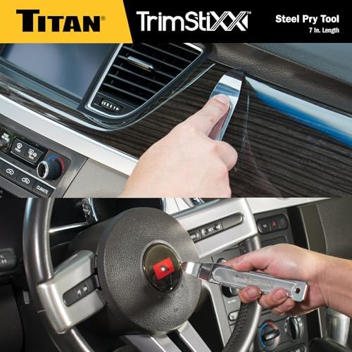 Titan 11571 Trim Stixx 7-Inch Wedge Pry Bar Tool with Razor-thin Angled Pry End - Image 5