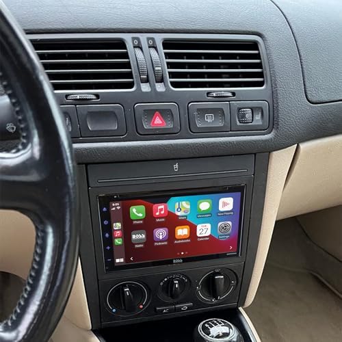 Scosche VW2351B Double DIN Radio Install Dash Kit Compatible with Select 2002-05 Volkswagen Vehicles- Aftermarket Car Stereo Installation Kit - Factory Texture Match - See Fit Guide Image for Vehicles