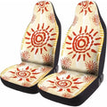 GENANY Celestial Sun Car Seat Covers, 2-Piece Front Seat Set