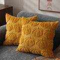 DFXSZ Fall Pillow Covers 18x18 2Pcs Yellow Pumpkin Fall Decoration for Home by DFXSZ