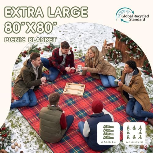 Genovega Waterproof Beach Blanket Picnic Mat Outdoor Oversized Sandrpoof Rug Towel Gear Family Hawaiian Trip Essentials Winter Vacation Must Have Travel Accessories Stuff Men Women - Image 2