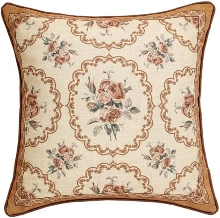 patdrea Designer French Vintage Square Throw Pillow Cover,18"x18" by Welcometopatdrea