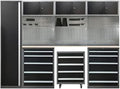 JZD Heavy Duty Metal Garage Shop Tool Storage Cabinet Set System by JZD