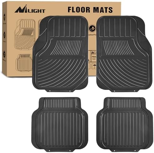 Nilight Rubber Floor Mats for Cars Trucks SUVs