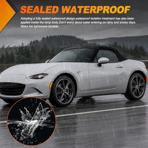 Nilight Fender Side Marker Lights 4PCS for 2016-2025 Mazda MX-5 Miata ND