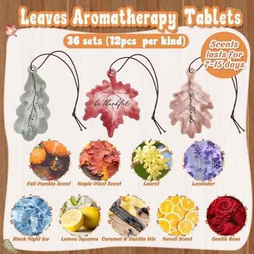 36 Sets Fall Party Favors Maple Leaf Car Air Fresheners - Image 3