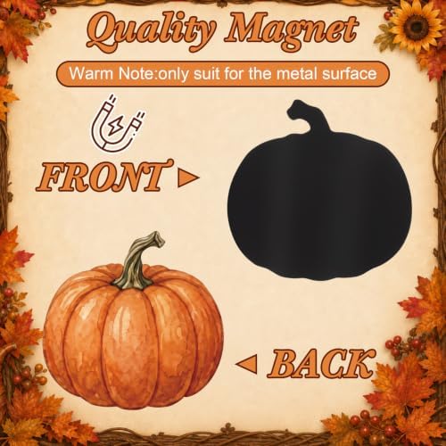 Flutesan 16 Pcs Fall Garage Door Magnets, 26" Thanksgiving Gnome Pumpkin - Image 3