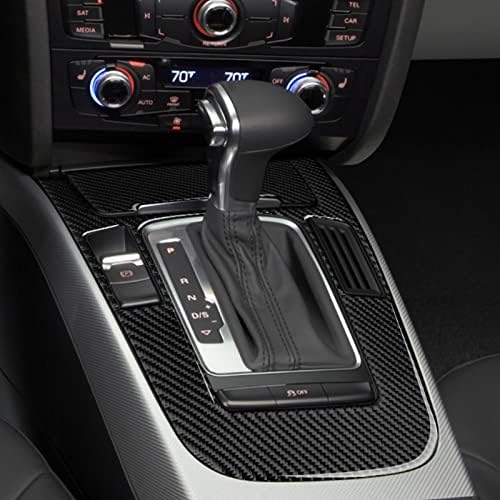 Car Gear Shift Panel Decals for Audi A4 A5 S4 S5 RS4 RS5 Q5 Accessories Carbon Fiber Interior Stickers, Style B
