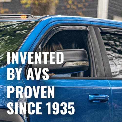 Auto Ventshade [AVS] in-Channel Rain Guards for 2022-2026 Nissan Frontier, Crew CAB ONLY | Window Vent Visors, 4 pcs. - Smoke | 194788