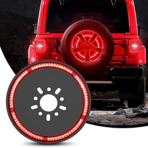 Nilight LED Spare Tire 3rd Brake Light for Jeep Wrangler