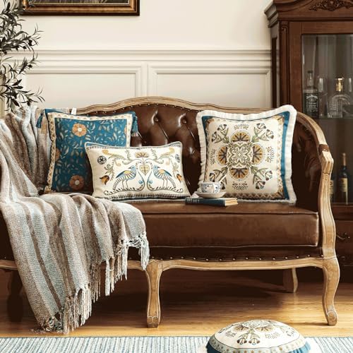 patdrea Designer French Vintage Rectangular Throw Pillow Cover,12"x20" - Image 3