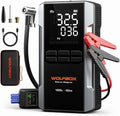 WOLFBOX MV24A 4000A Jump Starter with 160PSI Air Compressor, 12V Car Battery Booster, 88.8Wh Portable Jump Box (10L Gas/10L Diesel) with 65W Fast Charging, Tire Inflator, Jumper Cables, LED Light by WOLFBOX