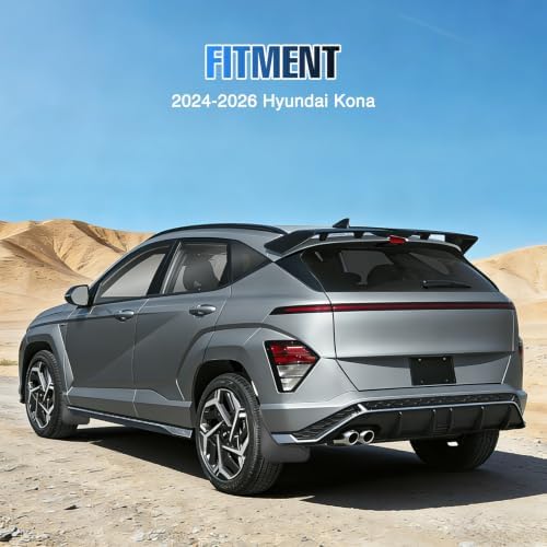 Nilight Mud Flaps Splash Guards for Hyundai Kona 2024-2026