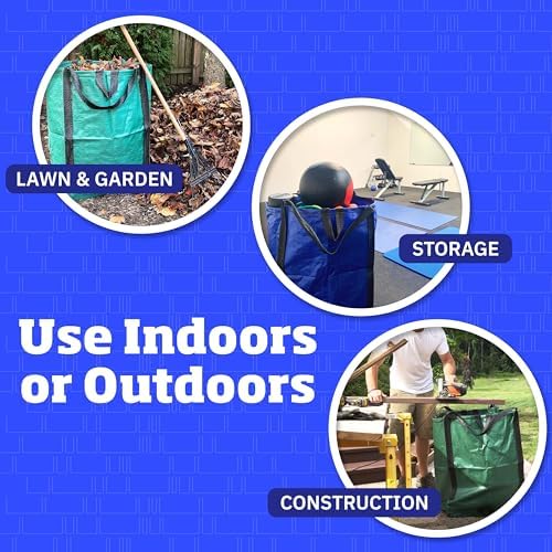 DURASACK Heavy Duty Home and Yard Bags, Blue - Image 3