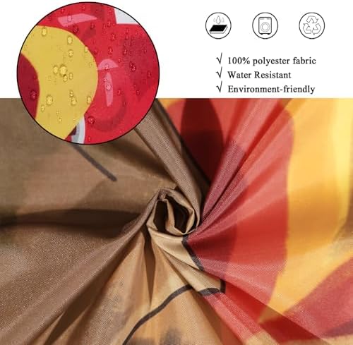 Thanksgiving Day Turkey Shower Curtain, Fall Autumn Harvest Pumpkins Red Truck Maple Trees Rustic Wooden Bathroom Curtain Waterproof Fabric Machine Washable with Hooks, 72" Wx78 L - Image 4