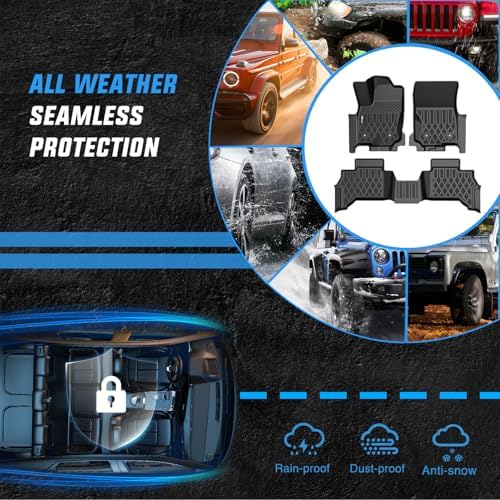 Nilight TPE Floor Mats for Toyota 4Runner 5 Seats 2025 2026