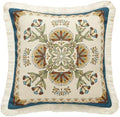 patdrea Designer Vintage Floral Pattern Throw Pillow Cover,18"x18" by Welcometopatdrea