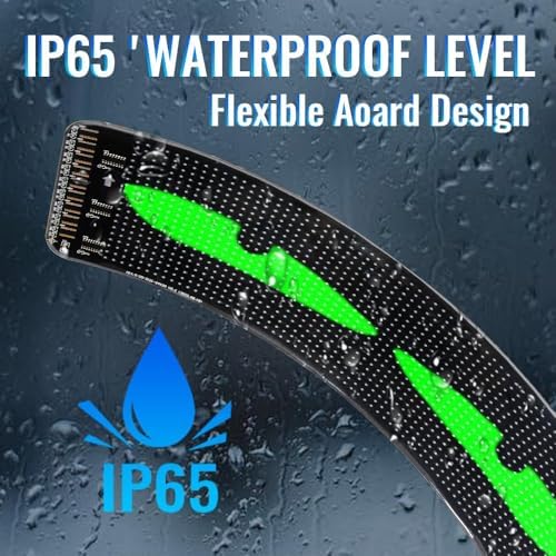 1PCS 19'' x 4'' Programmable Led Sign for Car - Flexible Led Matrix Panel
