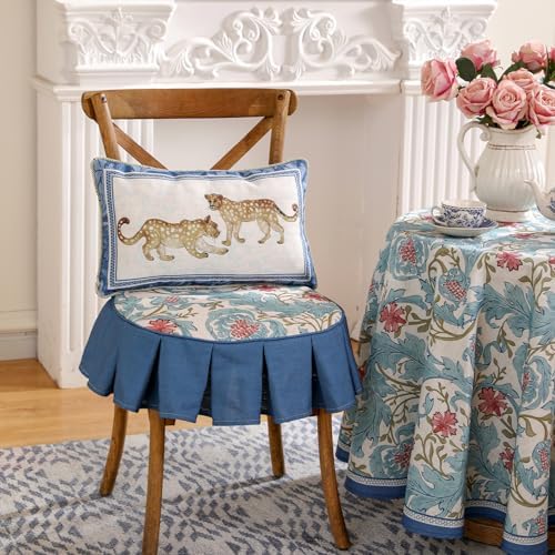 patdrea Designer French Vintage Leopard Printed Pillow Cover,12"x20" - Image 6