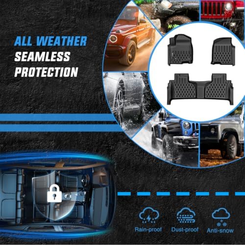Nilight Floor Mats for Chevy Silverado GMC Sierra 1500 2500 3500 2019-2026