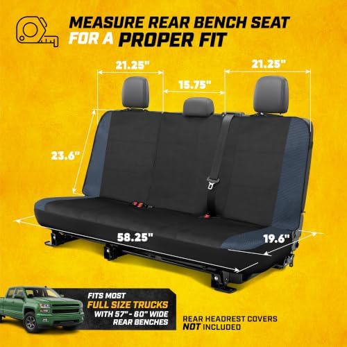 CAT MeshFlex Seat Covers Full Set for Full-Size Pickup Trucks Only - Blue