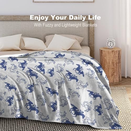 Socira Kentucky Horse Racing Derby Blanket Throw Blanket Kentucky Horse Racing Derby Gifts for Women Men Soft Sofa Throws for Travel Camping Bed Home Decor Car Birthday Gift 50"*60"（130 * 150cm） - Image 6