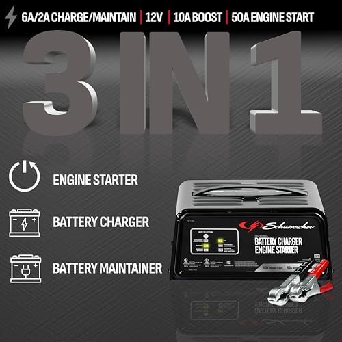 Schumacher Electric 6A Car Battery Charger & Maintainer, 12V – SC1305 - Image 2