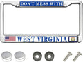 Don't Mess with West Virginia License Plate Metal Frame Virginia Lover Licence Plate Covers Frame Slim Design