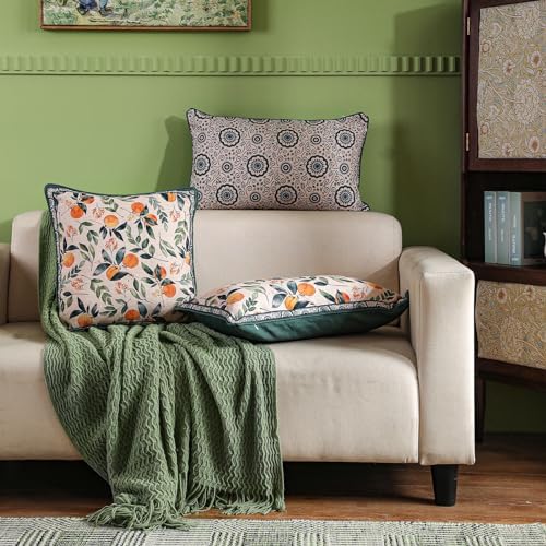 patdrea Designer Vintage Elegant Throw Pillow Cover,18"x18",Set of 2 - Image 5