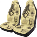 GENANY Vintage Alien Sketch Car Seat Covers, 2-Piece Front Seat Set